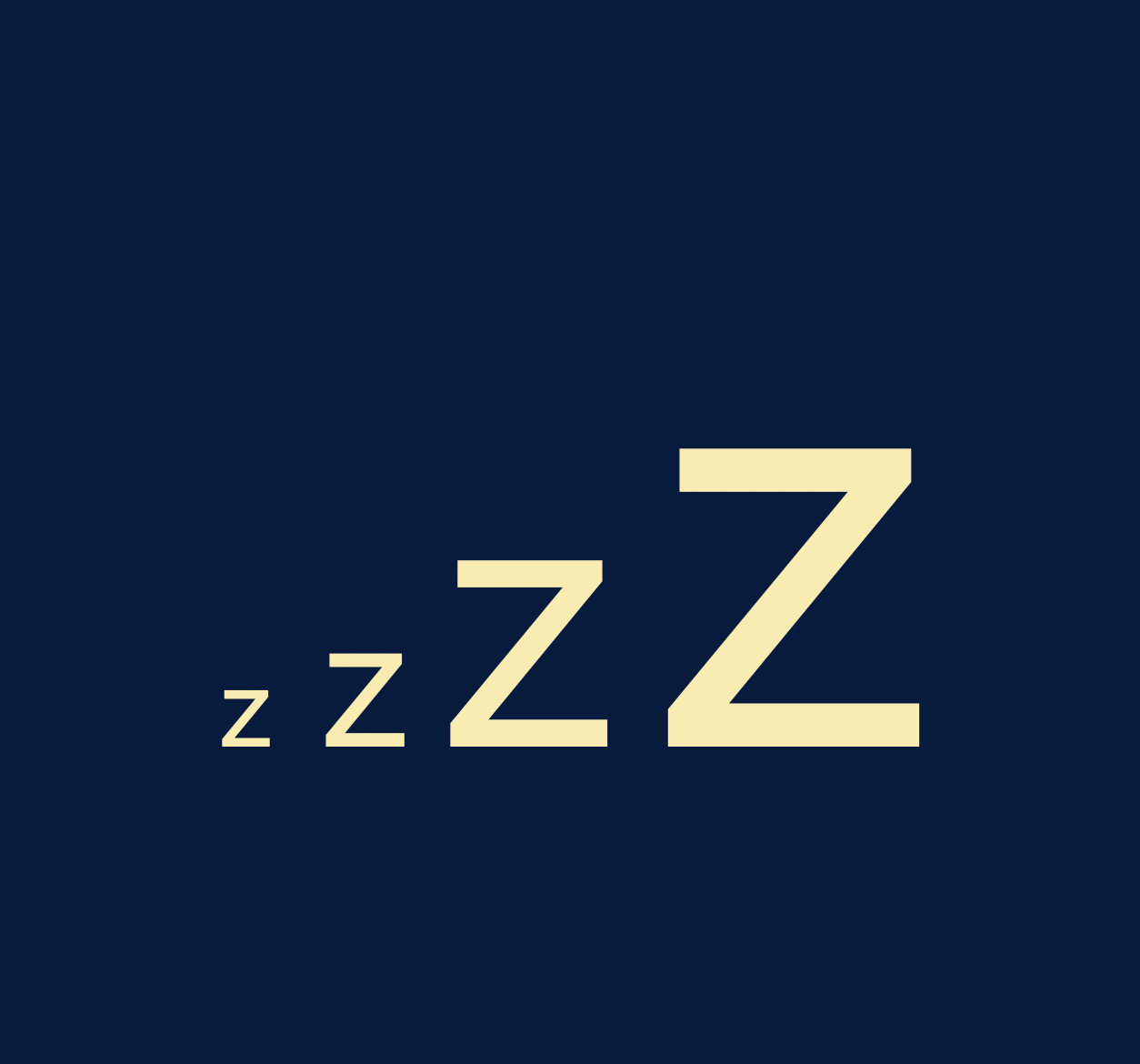 TEA and SLEEP by Wild Orchard Tea, image with letters zzz