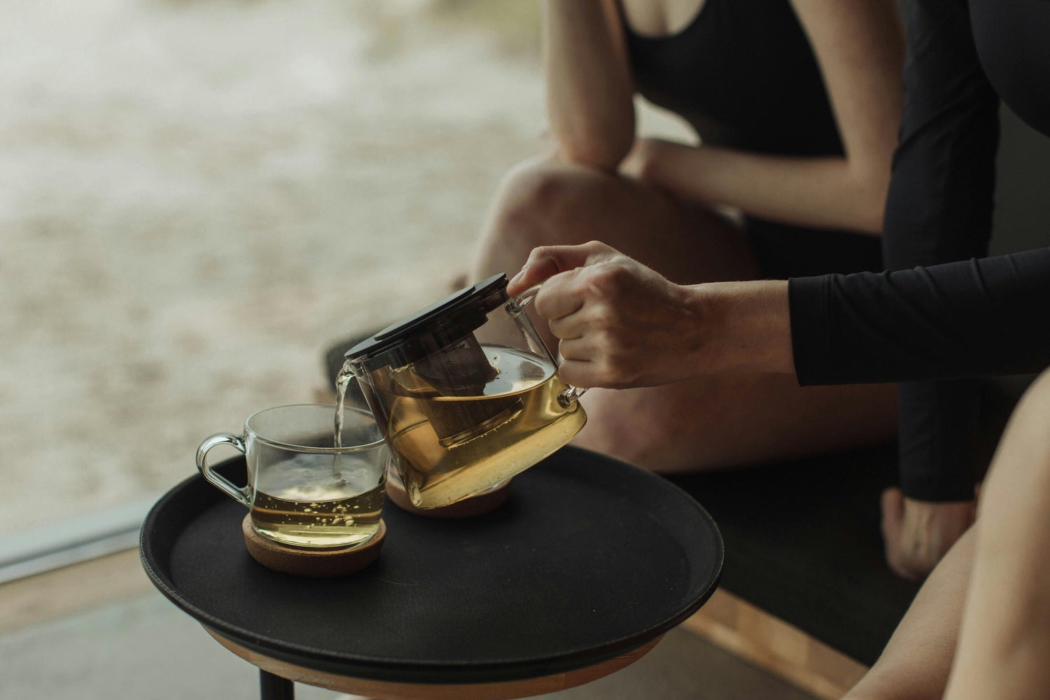 The Perfect Hot Brew, image of green tea being served