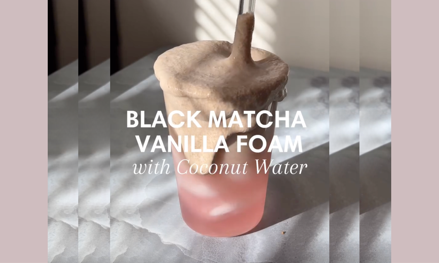 Recipe: Black Matcha with Coconut Water & Vanilla Foam: A Regenerative Pour-Over Ritual, image of the recipe