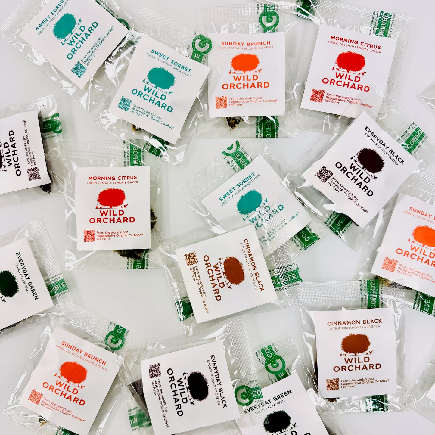 Assorted Organic Teas by Wild Orchard Award Winning Teas, image of teas inside box