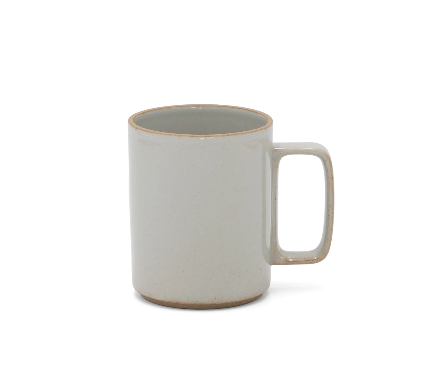 HASAMI Porcelain Mug in glazed gray at Wild Orchard Teas