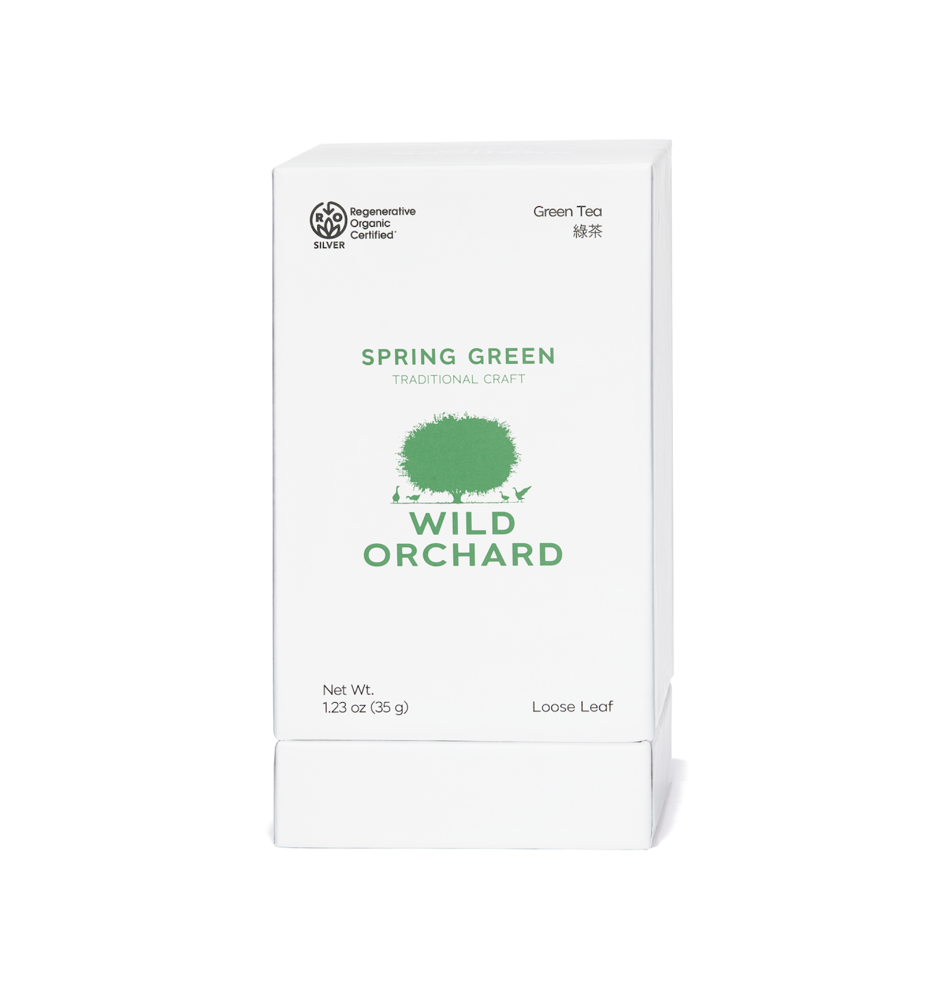 Spring Green Tea - Loose Leaf by Wild Orchard Tea, image of packaging