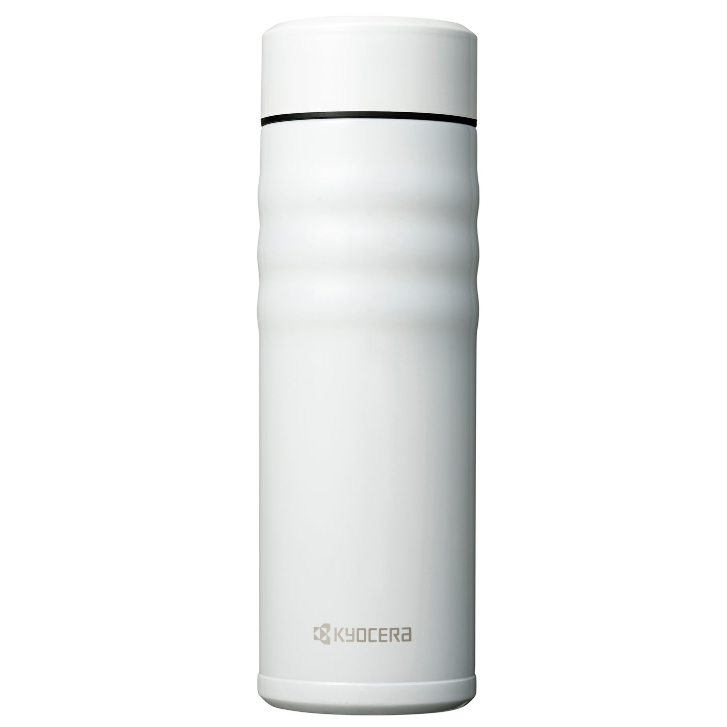 KYOCERA Ceramic Coated Twist Top Thermos offered by Wild Orchard Tea, image of thermos