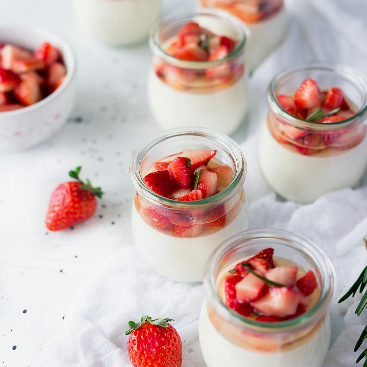 Panna Cotta infused with Sunday Brunch Green Tea