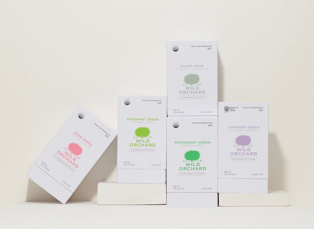 Green Tea - Loose Leaf Variety by Wild Orchard Tea, image of boxes