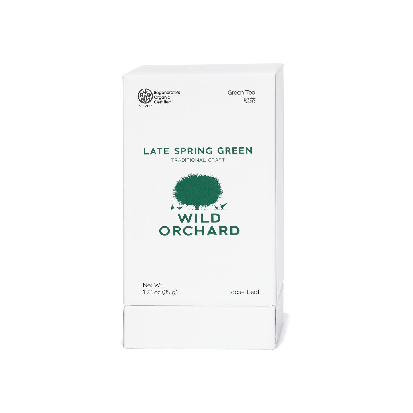 Late Spring Green Tea - Loose Leaf by Wild Orchard Tea, image of packaging