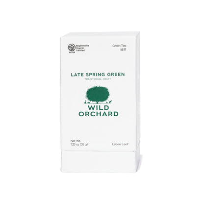 Late Spring Green Tea - Loose Leaf by Wild Orchard Tea, image of packaging