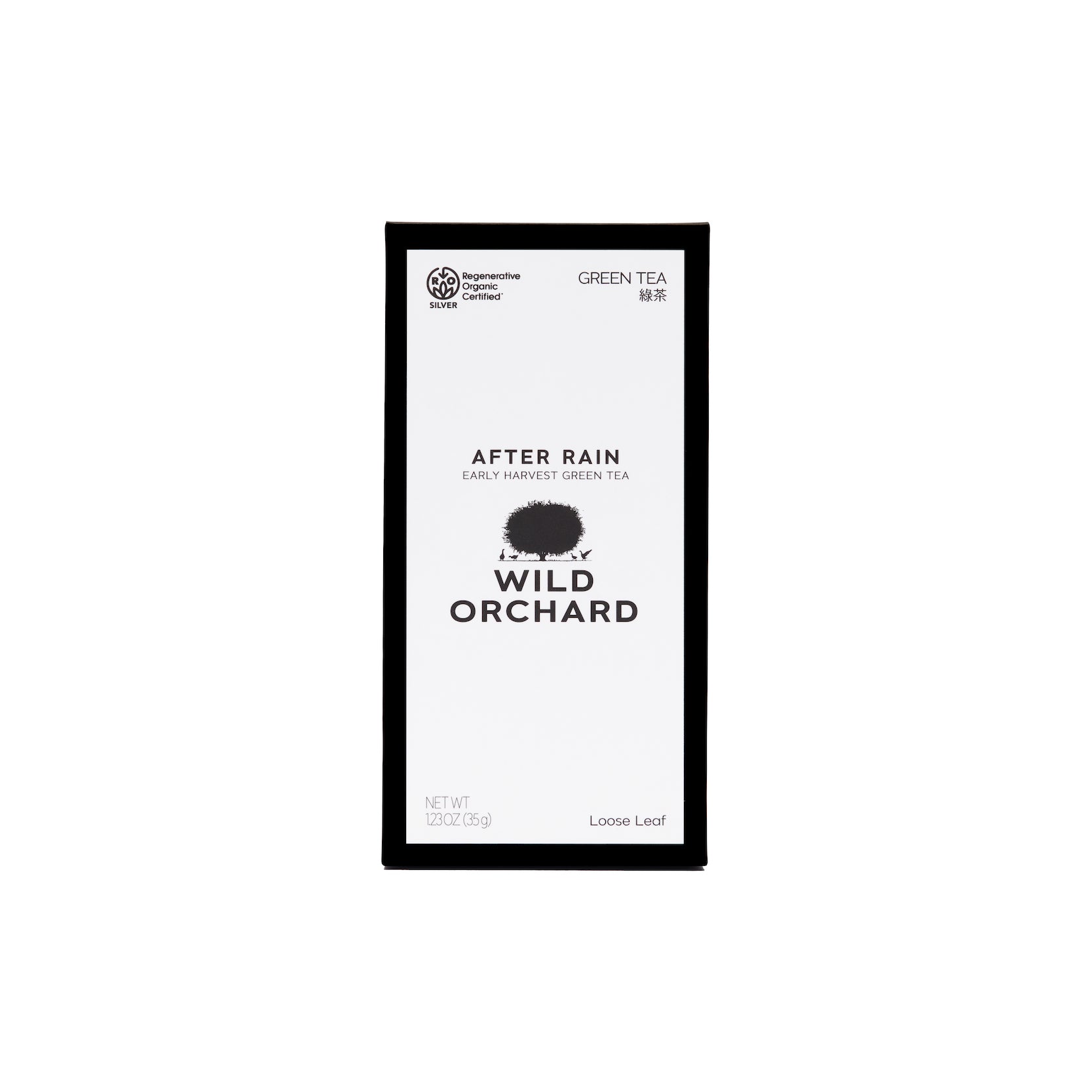 After Rain Green Tea - Loose Leaf by Wild Orchard Tea, image of recyclable box