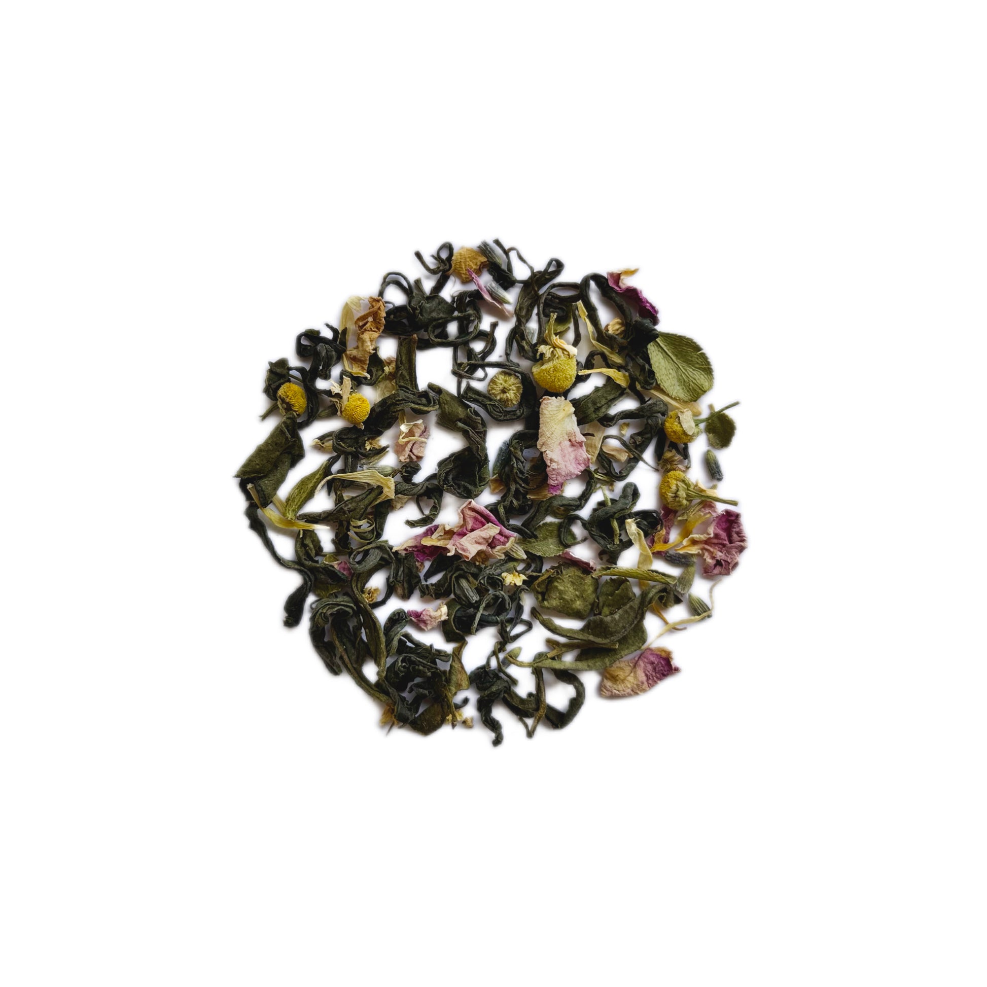 Sunday Brunch - Loose Leaf Green Tea by Wild Orchard Tea, image of loose leafs
