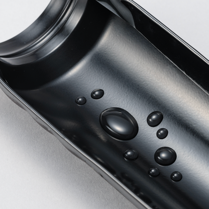 KYOCERA Ceramic Coated Twist Top Thermos offered by Wild Orchard Tea, image of the inside of the thermos