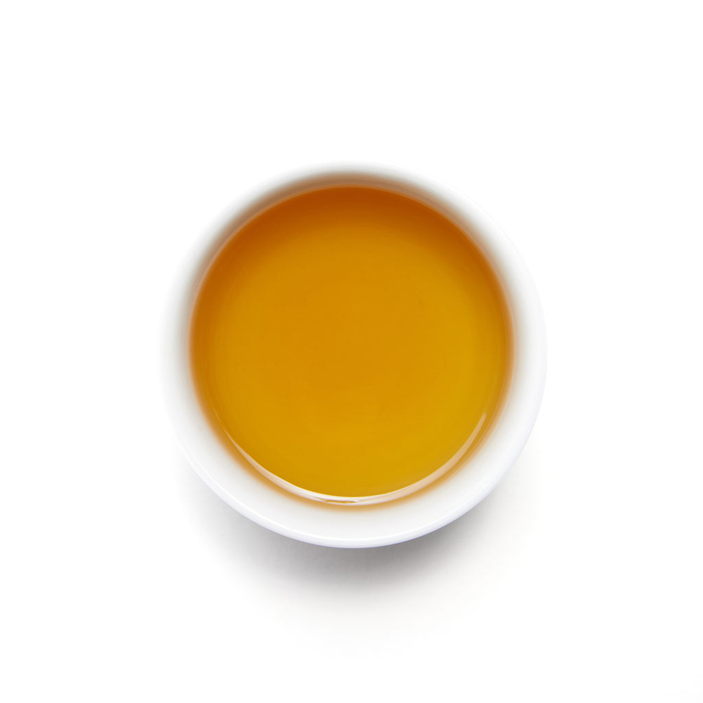 Spring Black Tea - Loose Leaf by Wild Orchard Tea, image of brewed tea in a cup