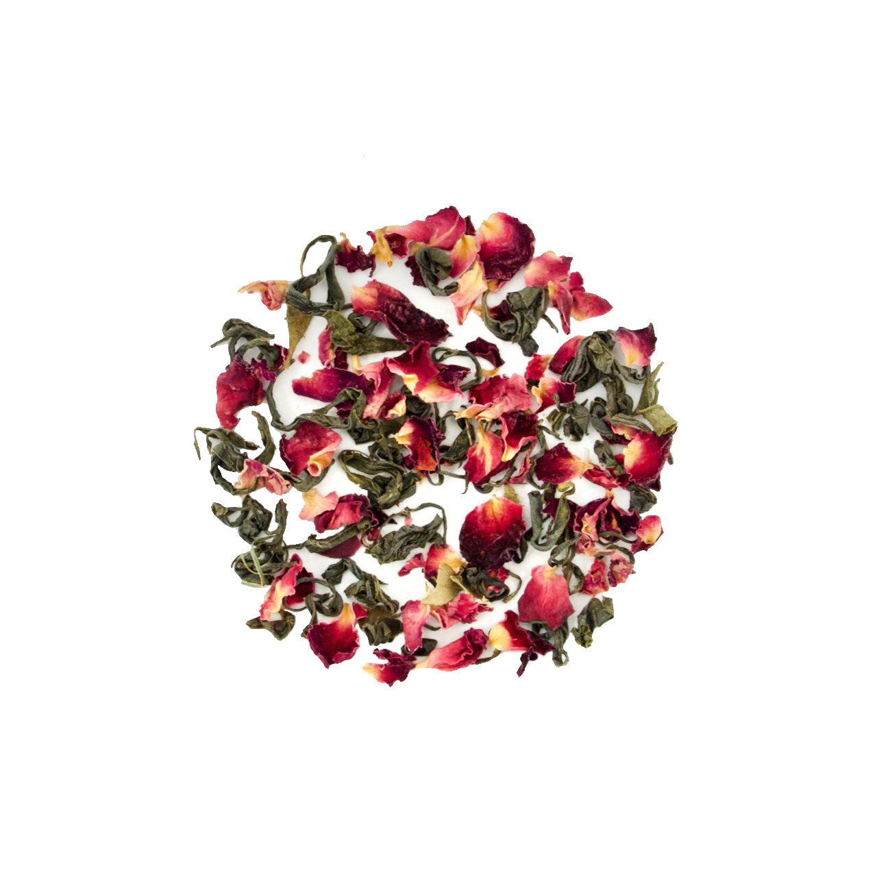 Rose Green Tea - Loose Leaf by Wild Orchard Tea, image of leaves